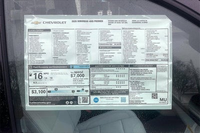 2026 Chevrolet Suburban Premier