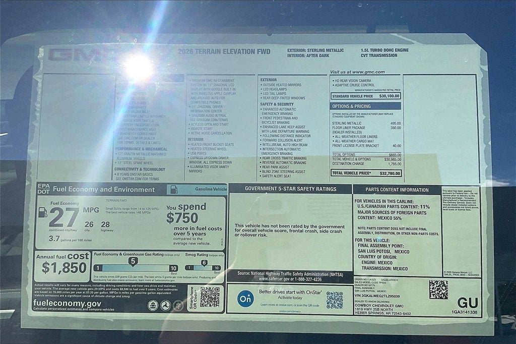 2026 GMC Terrain Elevation