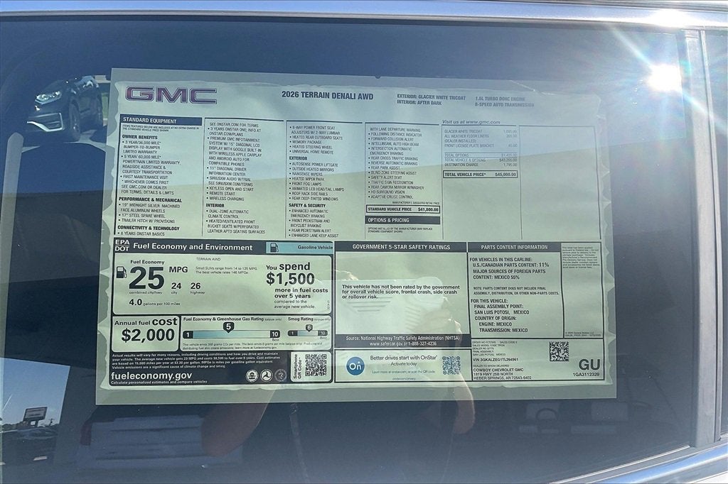 2026 GMC Terrain Denali