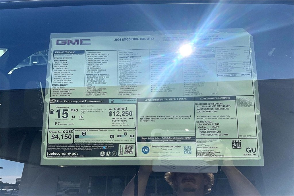 2026 GMC Sierra 1500 AT4X